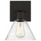 Access Lighting Port Nine Martini, Martini LED Wall Sconce, Matte Black Finish, Seeded Glass 63143LEDDLP-MBL/SDG - alternate 4